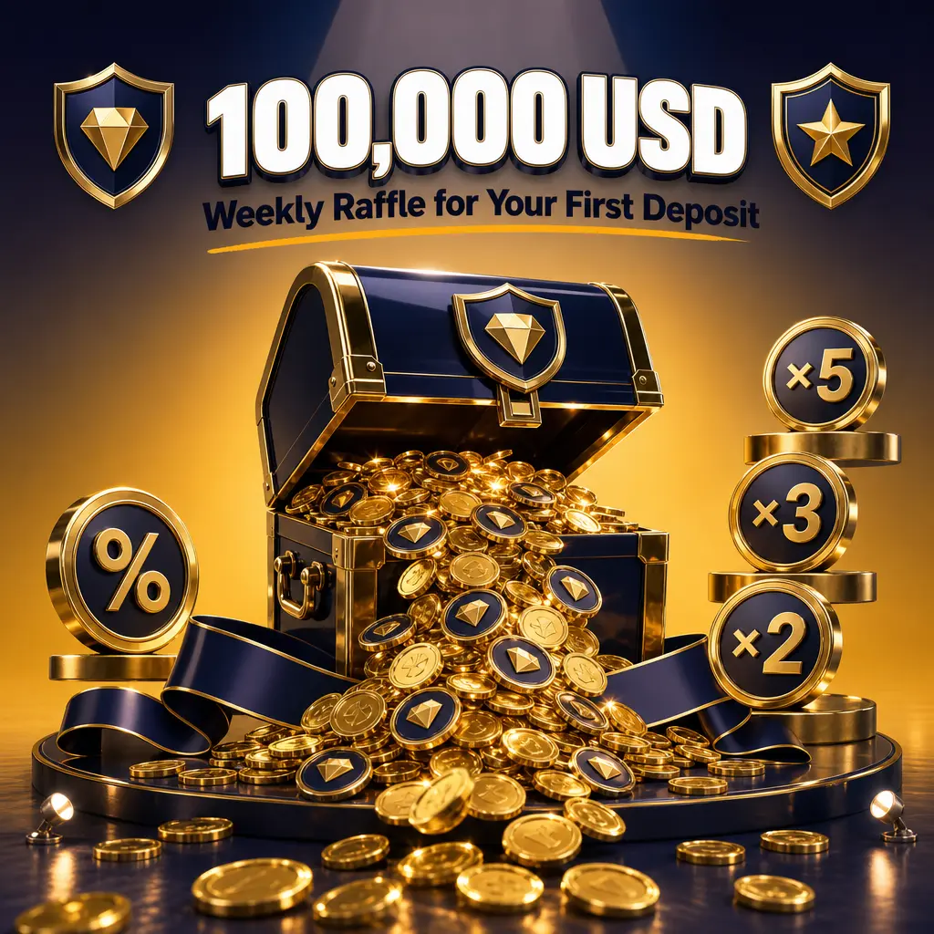 Roobet $100,000 Weekly Raffle promo: deposit $10+ to enter, earn tickets per $1,000 wagered for weekly prize draws