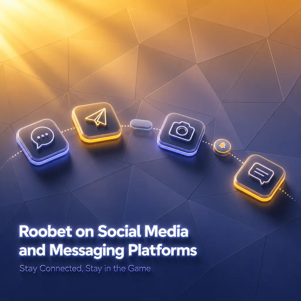 Roobet's social media channels: X, Telegram, Instagram, and Discord for updates, alerts, and community chat for India players.