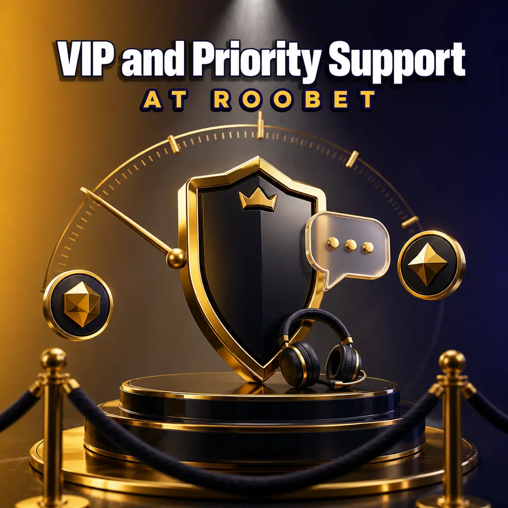 Roobet VIP program offering priority support, private host access, and faster payout processing for higher wagering tiers.